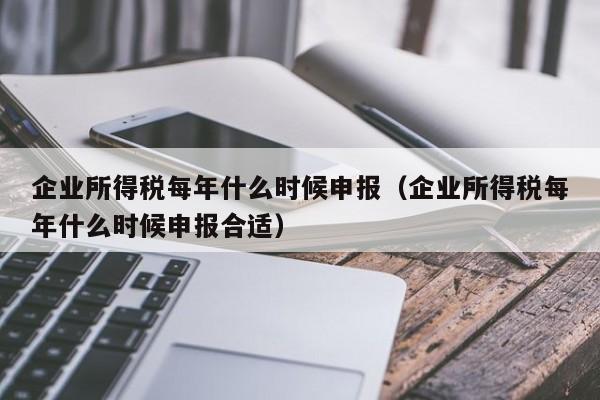 企业所得税每年什么时候申报（企业所得税每年什么时候申报合适）