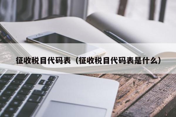 征收税目代码表（征收税目代码表是什么）