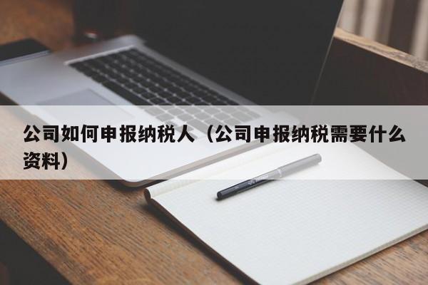 公司如何申报纳税人（公司申报纳税需要什么资料）