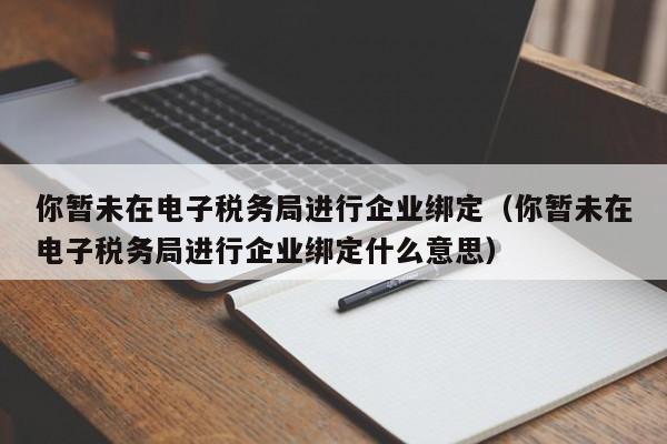 你暂未在电子税务局进行企业绑定（你暂未在电子税务局进行企业绑定什么意思）