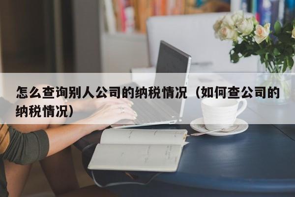 怎么查询别人公司的纳税情况（如何查公司的纳税情况）