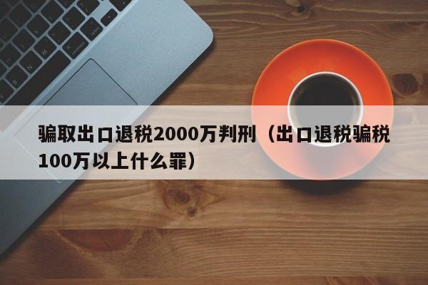 骗取出口退税2000万判刑（出口退税骗税100万以上什么罪）