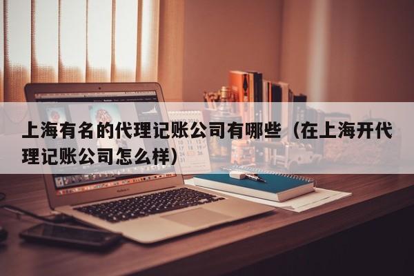 上海有名的代理记账公司有哪些（在上海开代理记账公司怎么样）