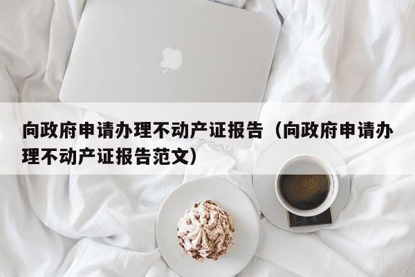 向政府申请办理不动产证报告（向政府申请办理不动产证报告范文）