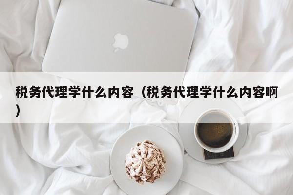 税务代理学什么内容（税务代理学什么内容啊）