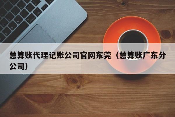 慧算账代理记账公司官网东莞（慧算账广东分公司）