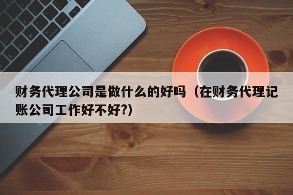 财务代理公司是做什么的好吗（在财务代理记账公司工作好不好?）