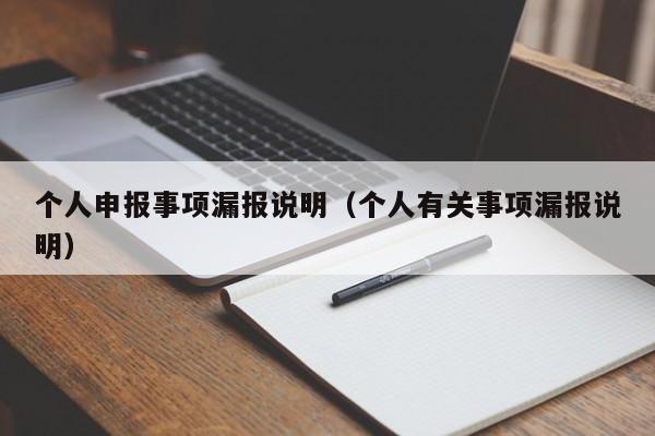 个人申报事项漏报说明（个人有关事项漏报说明）