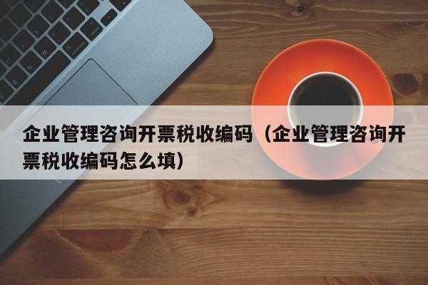 企业管理咨询开票税收编码（企业管理咨询开票税收编码怎么填）