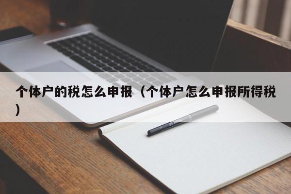 个体户的税怎么申报（个体户怎么申报所得税）