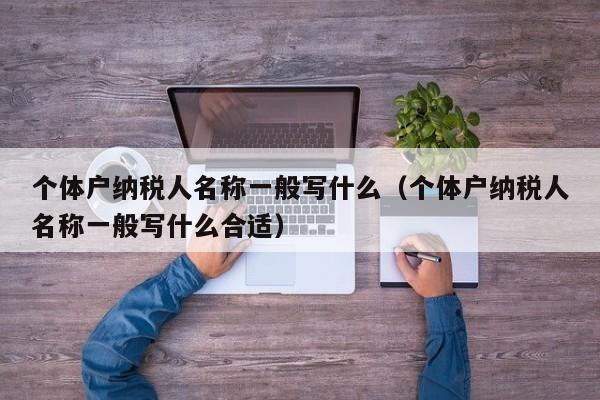 个体户纳税人名称一般写什么（个体户纳税人名称一般写什么合适）