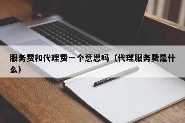 服务费和代理费一个意思吗（代理服务费是什么）