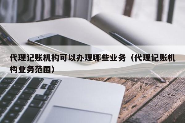 代理记账机构可以办理哪些业务（代理记账机构业务范围）