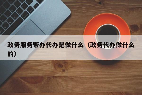 政务服务帮办代办是做什么（政务代办做什么的）