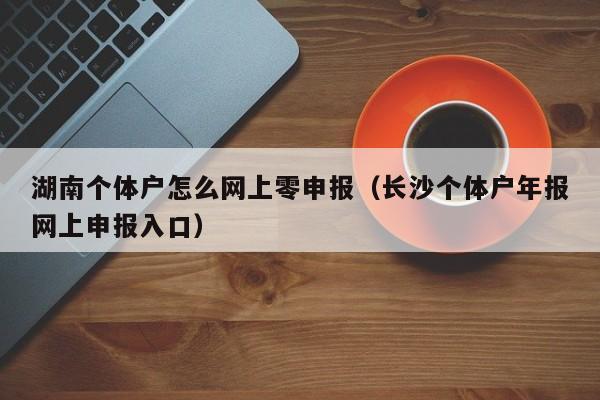 湖南个体户怎么网上零申报（长沙个体户年报网上申报入口）