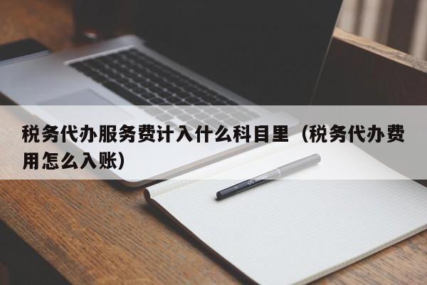 税务代办服务费计入什么科目里（税务代办费用怎么入账）