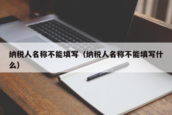 纳税人名称不能填写（纳税人名称不能填写什么）