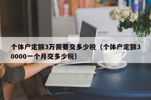 个体户定额3万需要交多少税（个体户定额30000一个月交多少税）