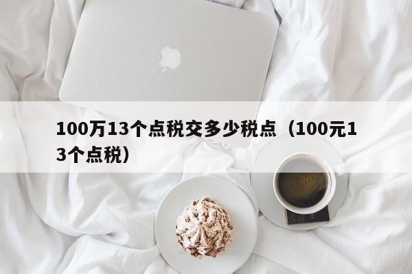 100万13个点税交多少税点（100元13个点税）