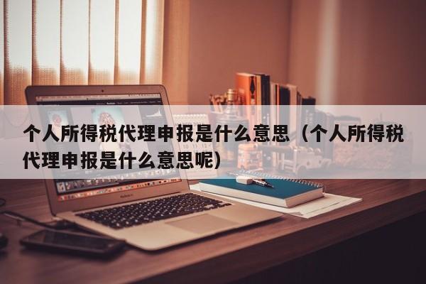 个人所得税代理申报是什么意思（个人所得税代理申报是什么意思呢）