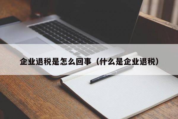 企业退税是怎么回事（什么是企业退税）