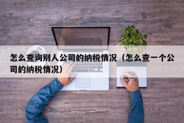 怎么查询别人公司的纳税情况（怎么查一个公司的纳税情况）