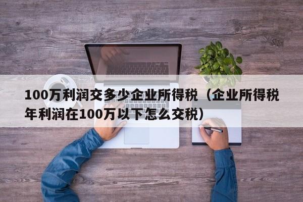 100万利润交多少企业所得税（企业所得税年利润在100万以下怎么交税）