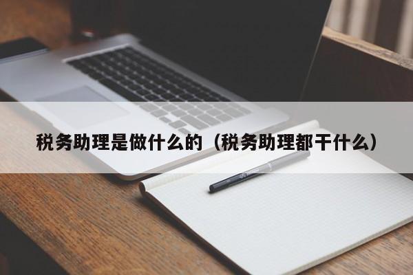 税务助理是做什么的（税务助理都干什么）