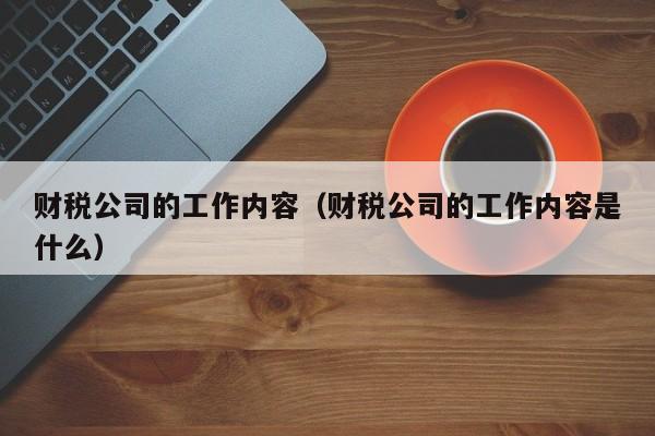 财税公司的工作内容（财税公司的工作内容是什么）