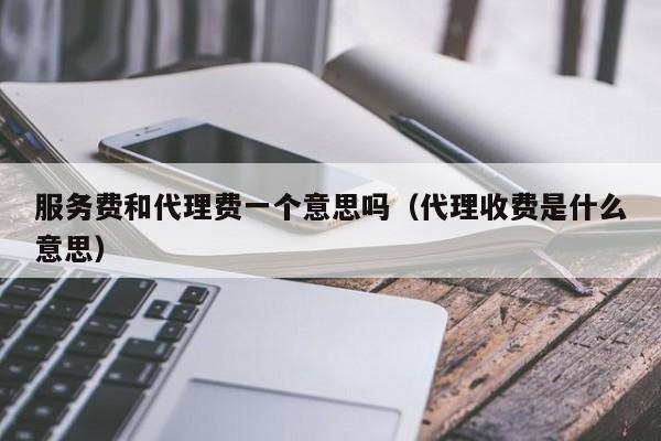 服务费和代理费一个意思吗（代理收费是什么意思）