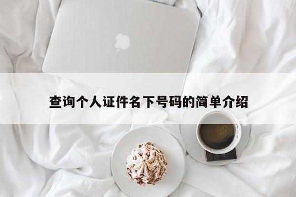 查询个人证件名下号码的简单介绍